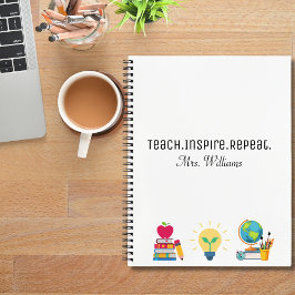 Lerarendag Waardering Leer Inspireren Herhaal Aang Notitieboek