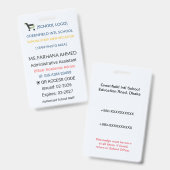 Lerarendoel | Assistent-ID – Schoolpersoneel Badge (Voor- en achterkant)