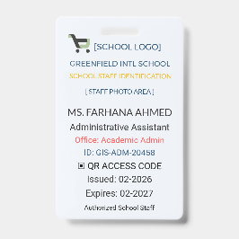 Lerarendoel | Assistent-ID – Schoolpersoneel Badge