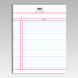 Lerarendoorgrafiek Dagelijkse Takenlijst Notitiebl Notitieblok