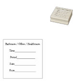 Lerarengang Pass Rubberstempel (Gestempeld)