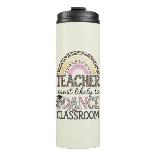 Lerarengeschenken zijn grappig, waarschijnlijk om thermosbeker (Voorkant)