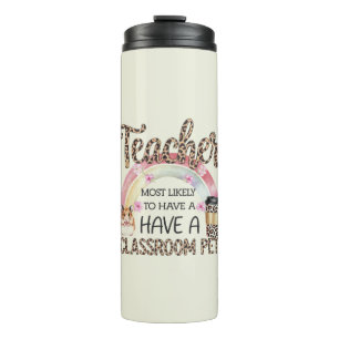 Lerarengeschenken zijn grappig, waarschijnlijk om  thermosbeker