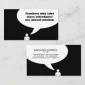 lerarengrap (kleur aanpasbaar) visitekaartje (Voorkant / Achterkant)