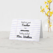 lerarenhulp canvas tas docent assistent TA Kaart (Gele Bloem)