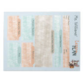 Lerarenlesplan Frans bulldog school Notitieblok (Voorkant)