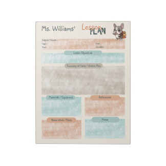 Lerarenlesplan Frans bulldog school Notitieblok