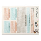 Lerarenlesplan Frans bulldog school Notitieblok (Voorkant)