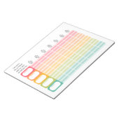 Lerarenlesplanner of lesrooster notitieblok (Schuin)