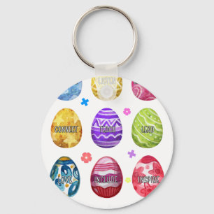 lerarenleven eieren, retro, vintage sleutelhanger