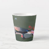 Lerarennaam Abstracte kunst Latte Mok (Voorkant)