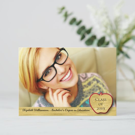 Lerarenopleiding Afstuderen Foto Aankondiging (Staand voorkant)