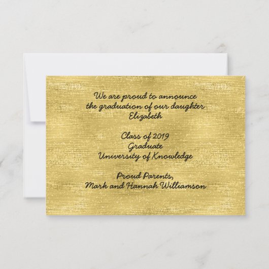 Lerarenopleiding Afstuderen Foto Aankondiging (Achterkant)