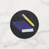 Lerarenopleiding Chalkboard Afstuderen Confetti (Kleine voorkant)