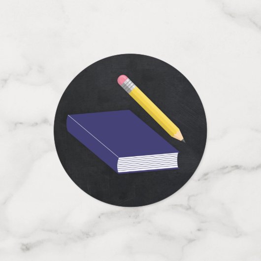 Lerarenopleiding Chalkboard Afstuderen Confetti (Kleine voorkant)