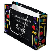 Lerarenopleiding Chalkboard Afstuderen Groot Cadeauzakje (Voorkant Gekanteld)