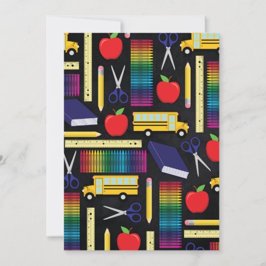 Lerarenopleiding Chalkboard Afstuderen Kaart (Achterkant)