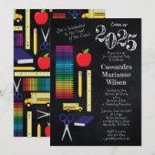 Lerarenopleiding Chalkboard Afstuderen Kaart (Voorkant / Achterkant)