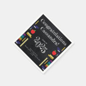 Lerarenopleiding Chalkboard Afstuderen Servet (Hoek)