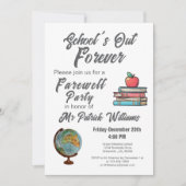 Lerarenpensioen Kleurrijke Nostalgische Klassieker Kaart (Voorkant)