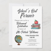 Lerarenpensioen Kleurrijke Nostalgische Klassieker Kaart (Voorkant)