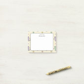 Lerarens waardering Pastel Liniaal Patroon Post-it® Notes (Op bureau)