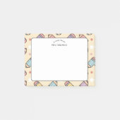 Lerarenschetspatroon met potloden post-it® notes (Voorkant)