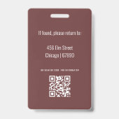 Lerarenset ID-kaartbadge Badge (Achterkant)