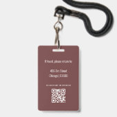 Lerarenset ID-kaartbadge Badge (Achterkant met lanyard)