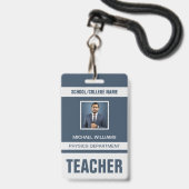 Lerarenset ID-kaartbadge Badge (Voorzijde met lanyard)
