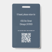 Lerarenset ID-kaartbadge Badge (Achterkant)