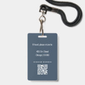 Lerarenset ID-kaartbadge Badge (Achterkant met lanyard)