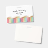 Lerarensetkaart Badge (Voor- en achterkant)