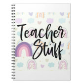 Lerarenspullen Boho Rainbow Notitieboek (Voorkant)