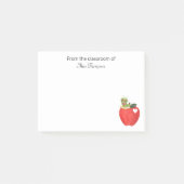 Lerarente waardering Klaslokaal Rode Appel Aangepa Post-it® Notes (Voorkant)