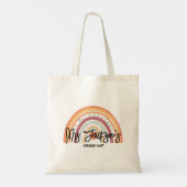 Lerarentekenmateriaal Gepersonaliseerde Potloodetu Tote Bag (Achterkant)