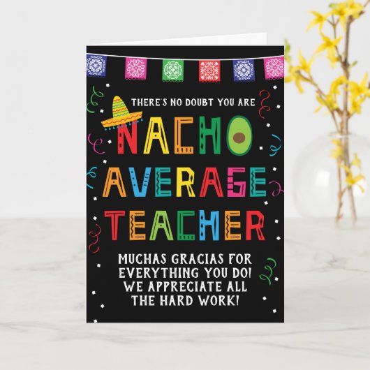 Lerarenwaardering gemiddelde Cinco de Mayo Kaart (Gele Bloem)