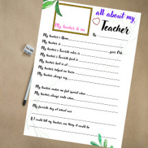 Lerarenwaardering over mijn leraar