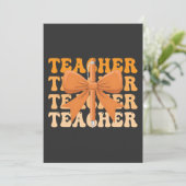 Lerarenwaardering terug naar school Boog Coquette  Kaart (Staand voorkant)