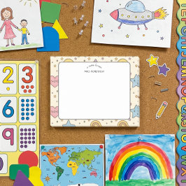 Lerarer erkenning Math Shapes Patroon Post-it® Notes