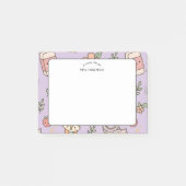 Lerarer erkenning Paarse School Patroon Post-it® Notes (Voorkant)