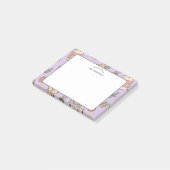 Lerarer erkenning Paarse School Patroon Post-it® Notes (Schuin)
