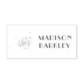 lerares Franse hoornmuziek Rubberstempel (Afrduk)