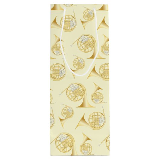 lerares Franse hoornmuziek Wijn Cadeautas (Achterkant)