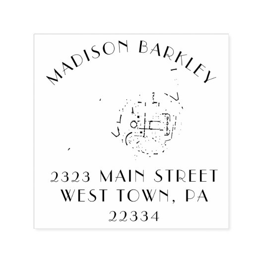 lerares Franse hoornmuziek Zelfinktende Stempel (Design)