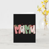 Lerares Middelbare School Kerst Stamp Boog Midden Kaart (Gele Bloem)