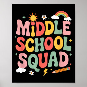 Lerares onderwijzeres op de middelbare school poster