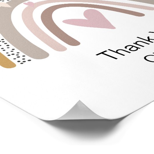 lerares rainbow citaat dankuwel poster (Hoek)