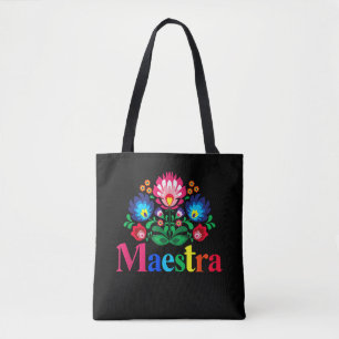 Lerares Trots Spaans Leraar Tweetalige Leraar Tote Bag