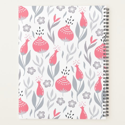 Leraressed Florale Planner (Achterkant)